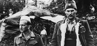 David Smiley (left) and "Billy" McLean in Albania 1944