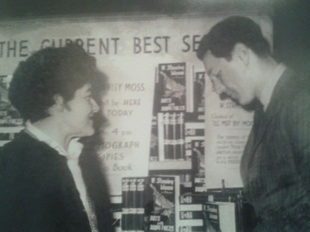Billy Moss at a book signing in the early 1950's
