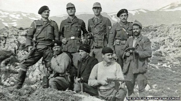 The abduction party, 28 April 1944 (Leigh Fermor standing second from left in German uniform)