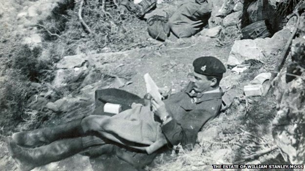 Leigh Fermor at the hideout at Kastamonitza, 20 April 1944