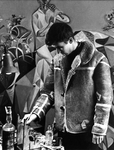 John Craxton working on Pastoral for P.W., 1948 Photograph by Felix Man