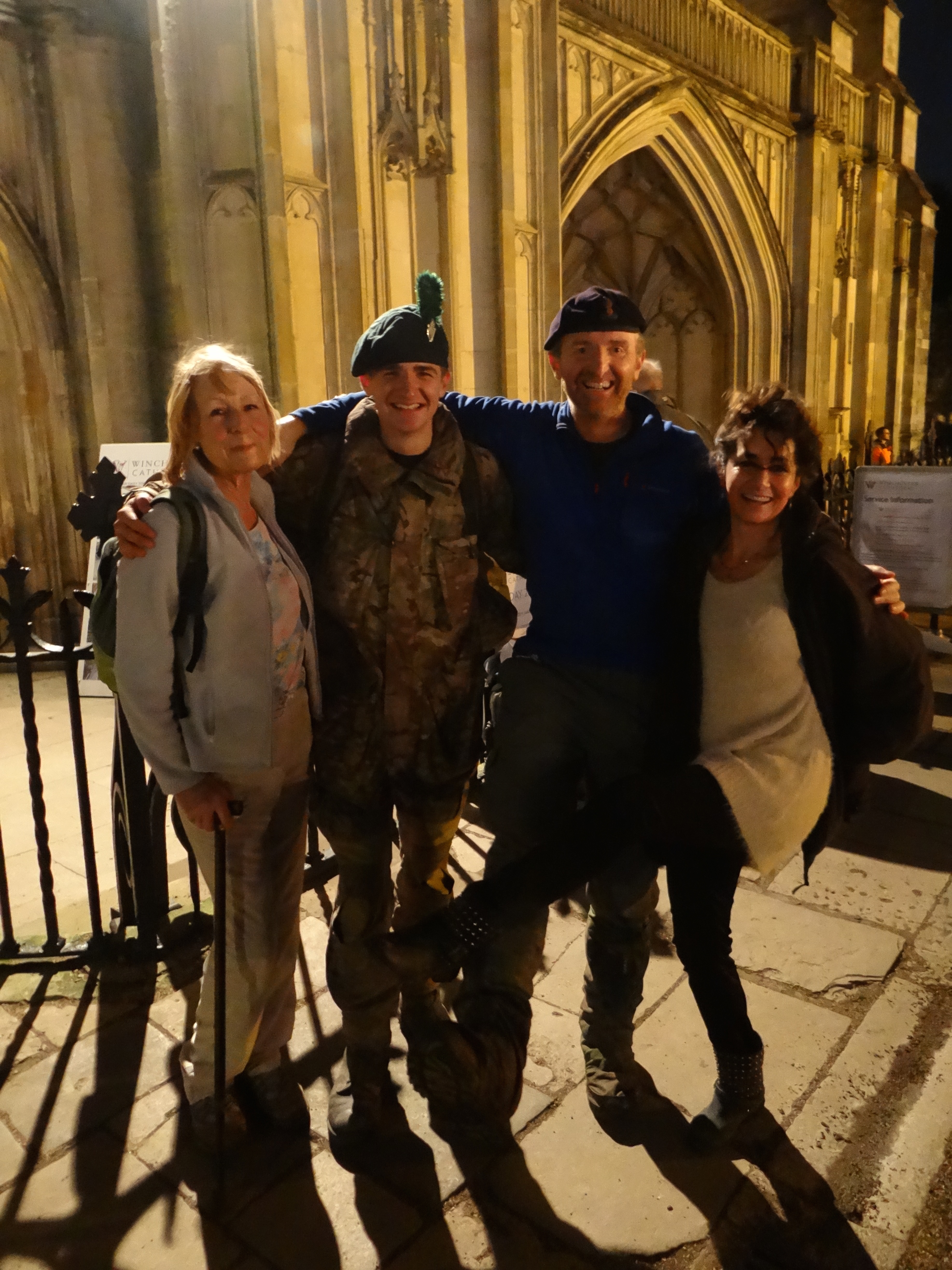 Journey's end with Billy Moss' daughter Isabelle and Jody Cole Jones at Winchester Cathedral