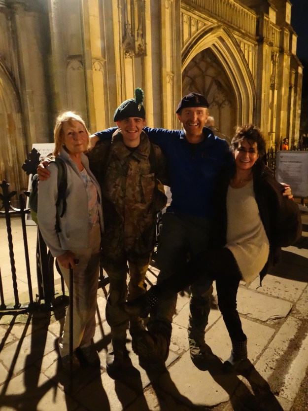 Journey's end with Billy Moss' daughter Isabelle and Jody Cole Jones at Winchester Cathedral