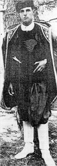 Pendlebury in Cretan dress