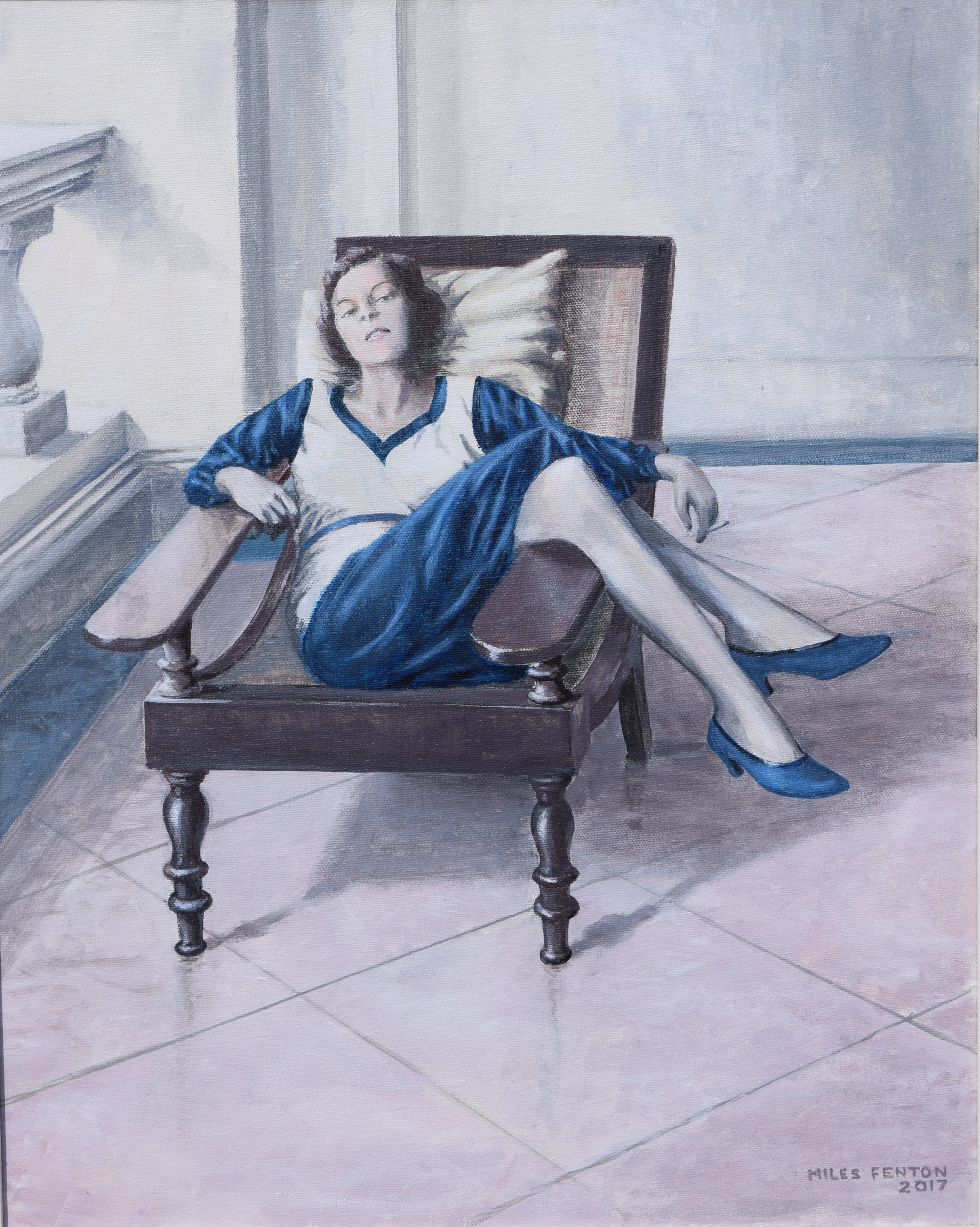 Vanessa Fenton (nee Fermor) relaxing in India (copyright by Miles Fenton 2017)