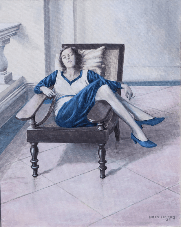 Vanessa Fenton (nee Fermor) relaxing in India (copyright by Miles Fenton 2017)