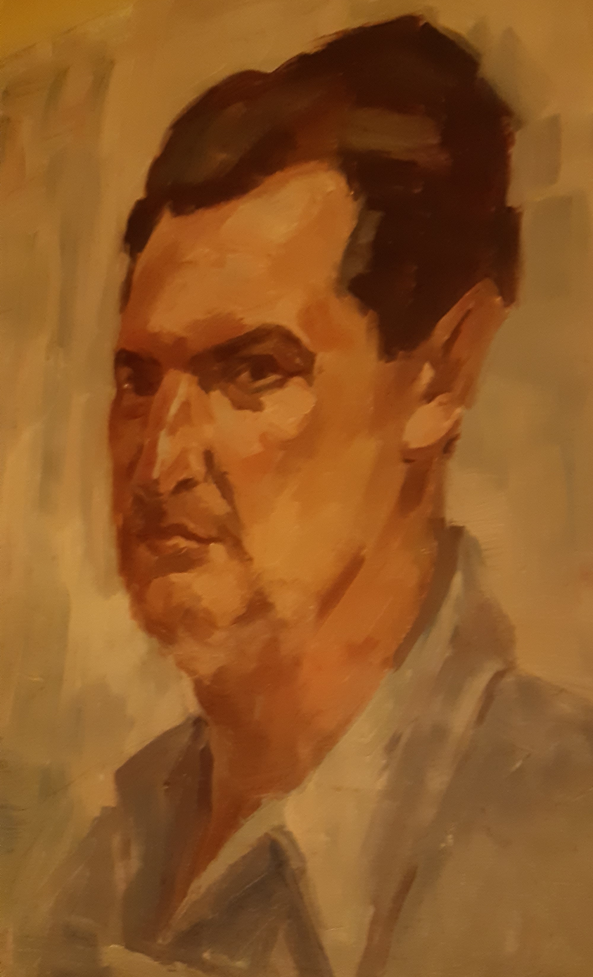 A portrait of Paddy done in Budapest in the 1960's